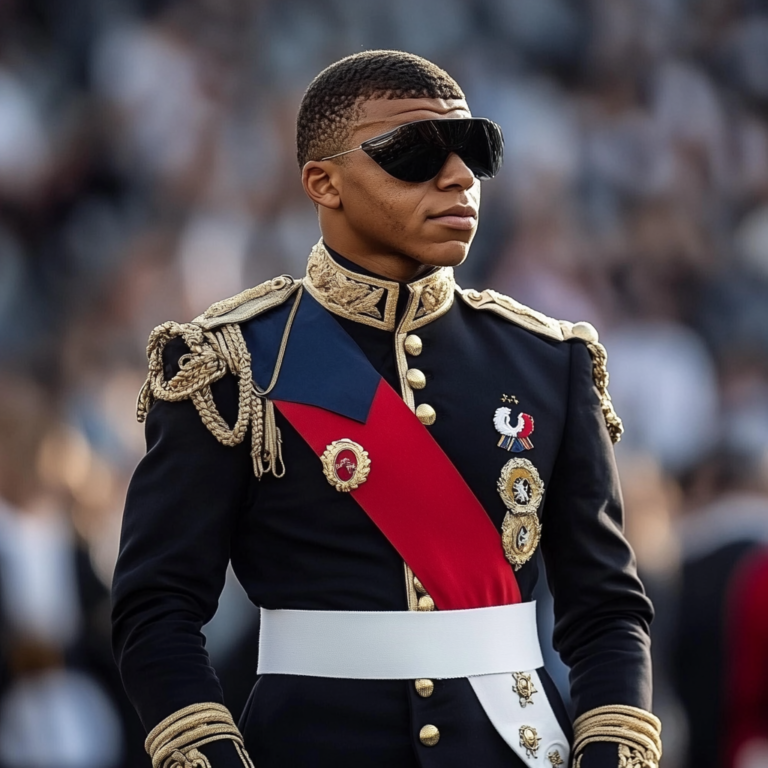 junni0rs_Kyllian_Mbappe_dressed_as_an_army_general_in_front_of__4ab9105b-af2b-4069-b292-fce9f36e3eec